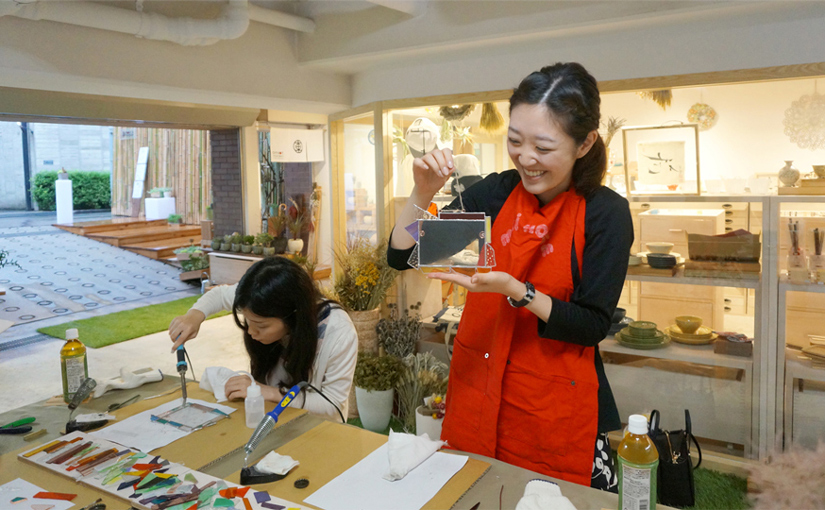 Glass & Art MOMO ステンドグラスワークショップ 8/30(日) 開催されました!
