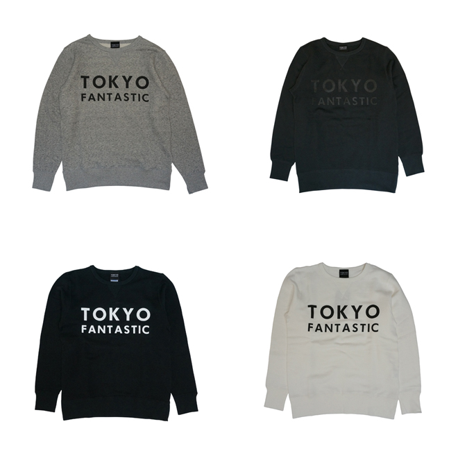 tokyo logo tokyoロゴスウェット TOKYO FANTASTIC ブランドロゴ フレンチテリー クルーネック スウェット