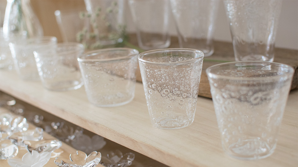 安達 寿英 toccio! glass works グラス 泡グラス