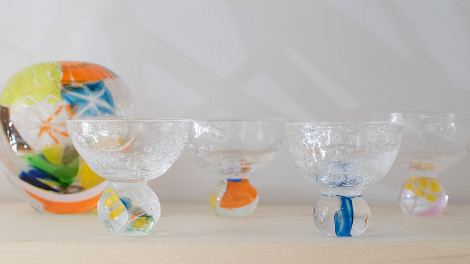 安達 寿英 toccio! glass works グラス ぐい吞み お猪口 盃