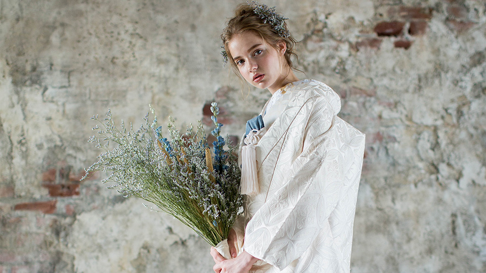 Kimono Wedding & Dried Flowers in Kyoto