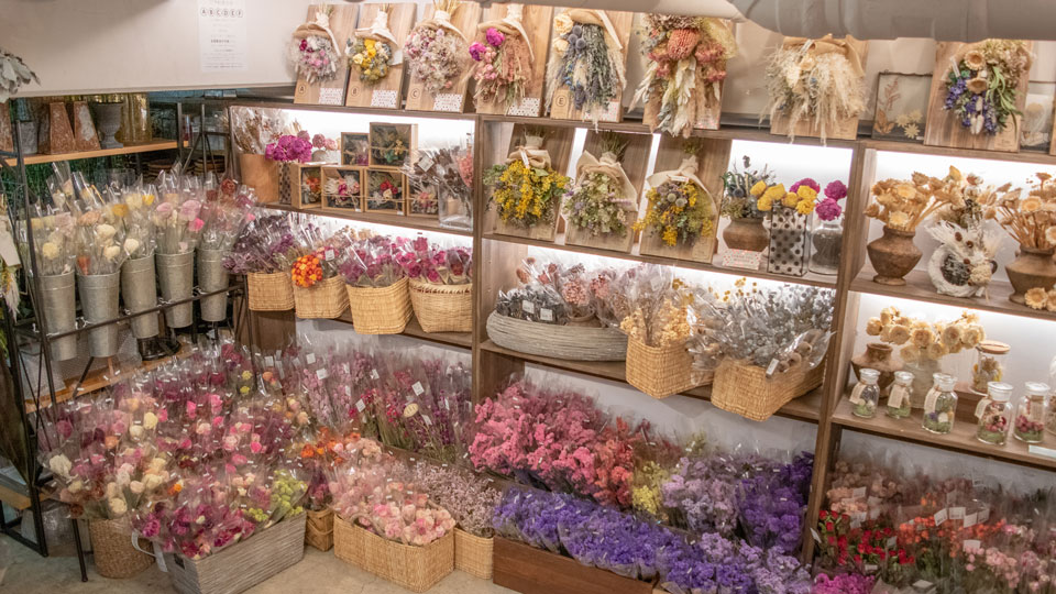 Tida Flowerのドライフラワースワッグ