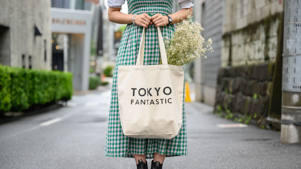 インド産オーガニックコットンのエコバッグ。