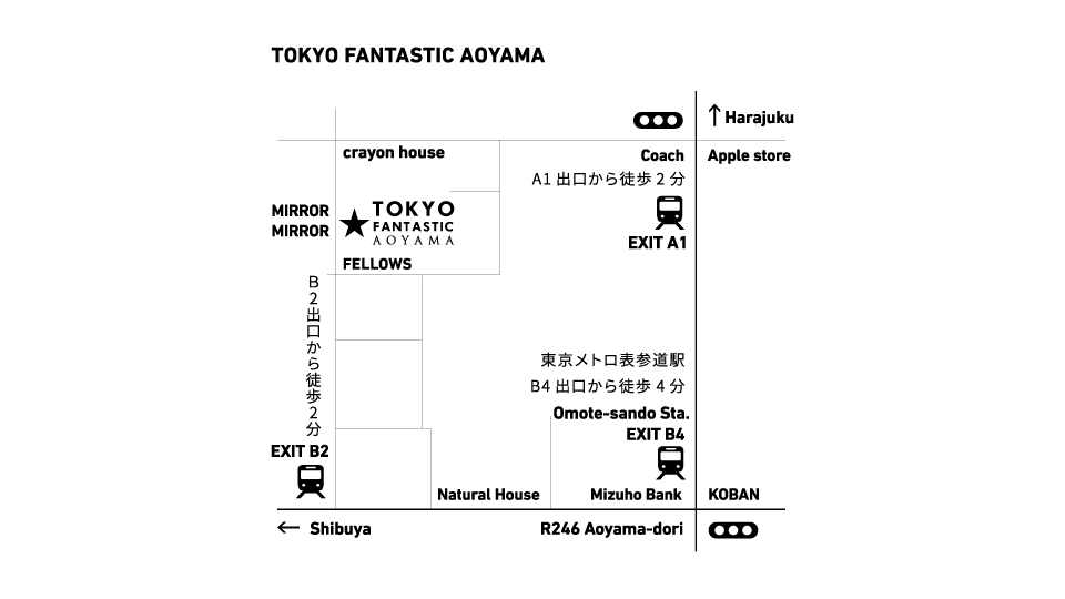 TOKYO FANTASTIC AOYAMA MAP