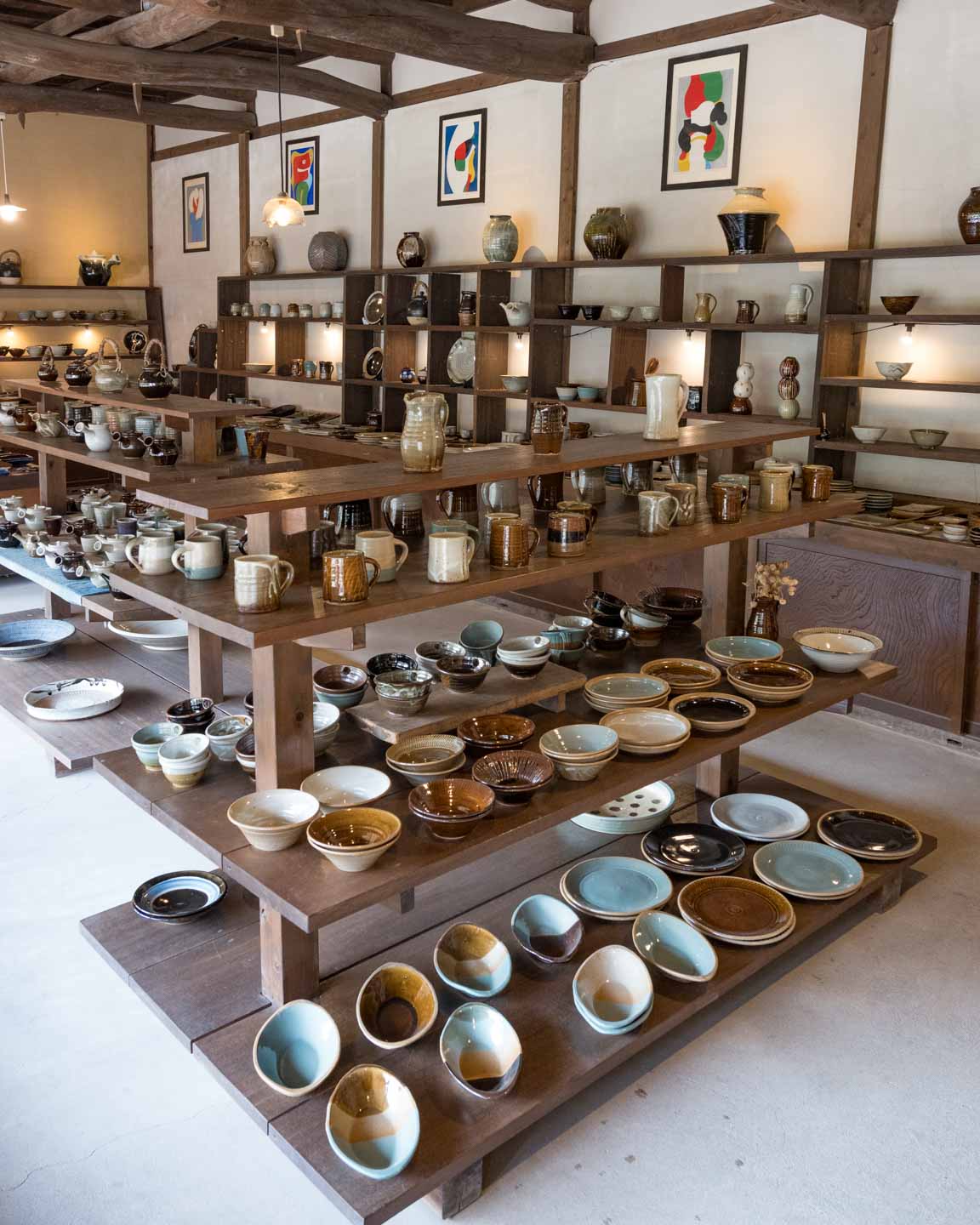 益子にある、えのきだ窯さんの店舗。